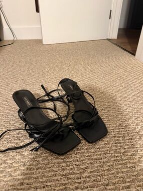 Nine West lace up heels